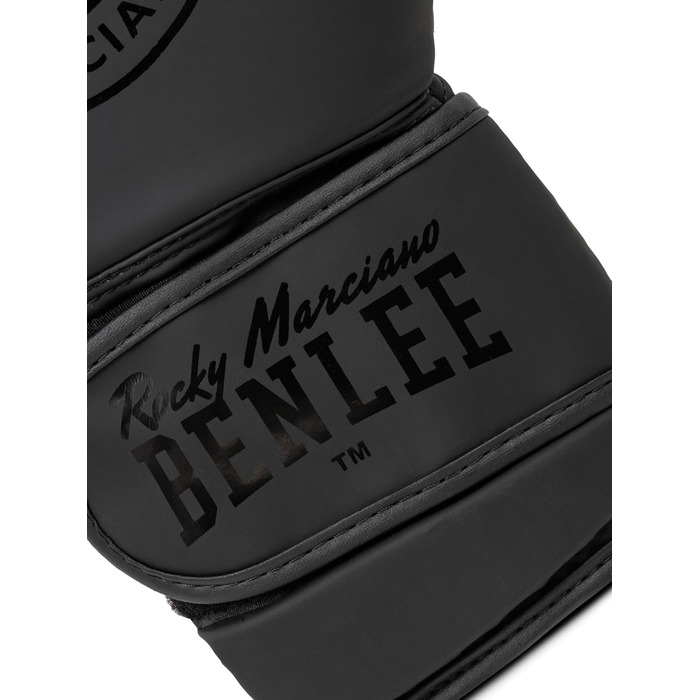 Боксерські рукавички BENLEE з екошкіри, 14 oz, чорні
