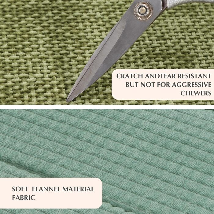 Килимок для собак Vejaoo XZ016, зелений, 75x50x4 см (М'який, миючий, для собак маленьких, середніх та великих порід)