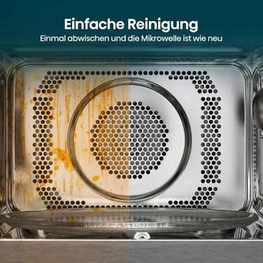 Мікрохвильова піч Hisense H23MOBS5HC 23 л, 900 Вт, AirFry, 4 в 1, чорна