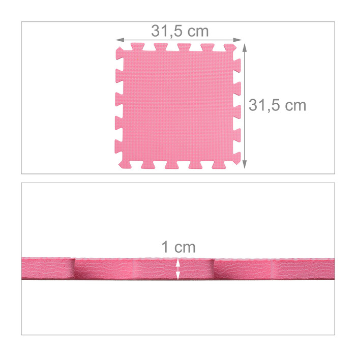 Relaxdays 25-Piece Puzzle Mat with Border