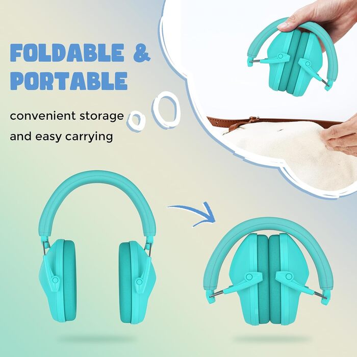 Навушники для захисту від шуму ProCase для дітей, блакитні