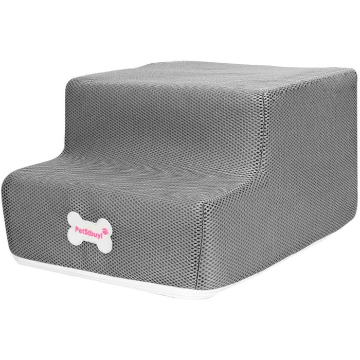 Сходинки для собак на 2 сходинки для ліжка та дивану, 20 см, широкі, для маленьких, старих, великих собак та котів, стабільні, протиковзні, миючі