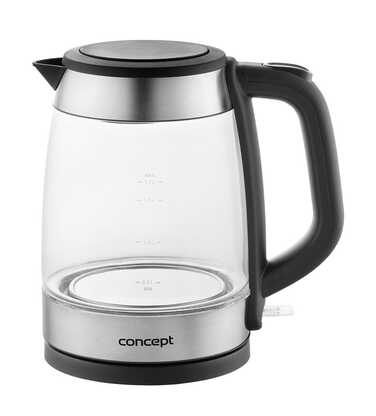 Електричний чайник Concept RK4150, 2200 Вт, 1,7 л, сріблястий/сірий