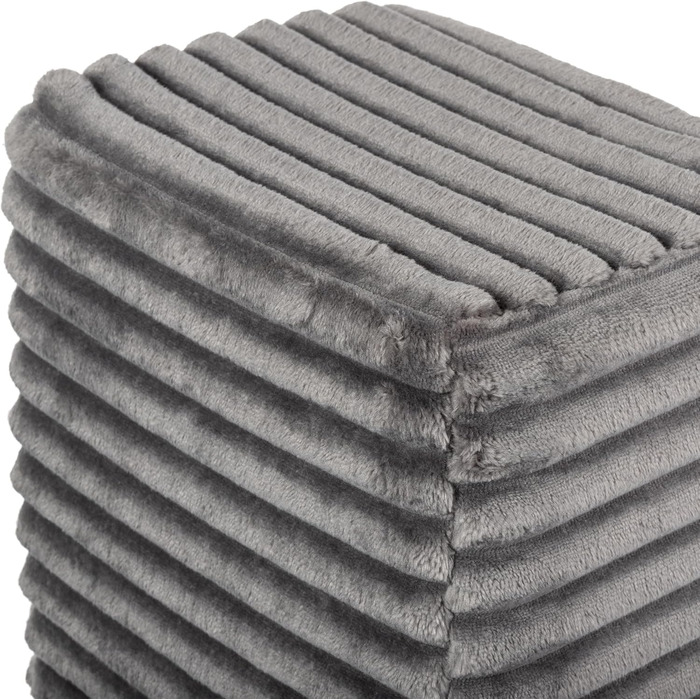 Сходинка для тварин Boutique Zoo: 4 сходинки, 40 см, для собак та котів | З м'якого велюру, темно-сірого кольору | Ідеально для ліжка та авто