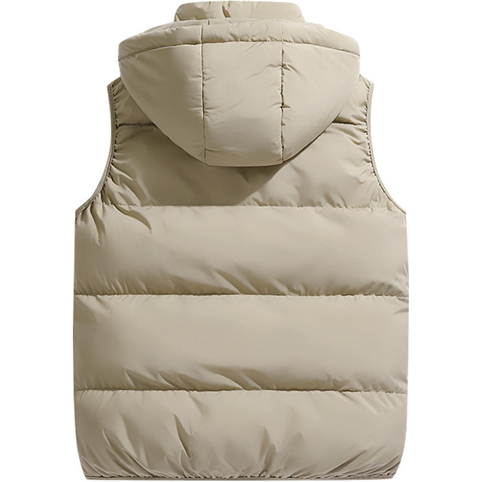 Чоловіча жилетка SeaUr з пухом, водонепроникна, легка, з капюшоном та кишенями, зелена (S, Хакі)