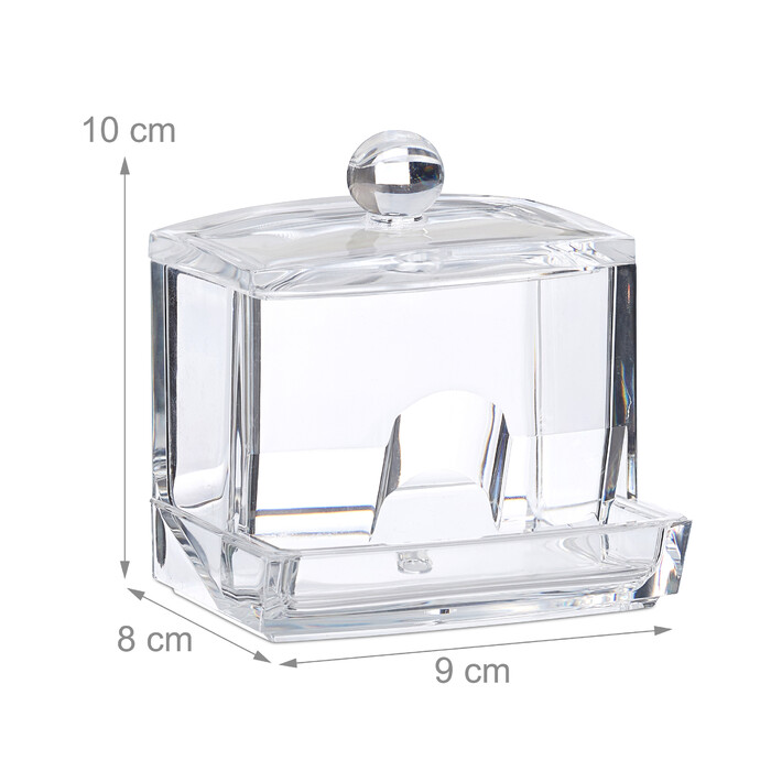 Relaxdays Cotton Swab Storage