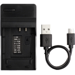 Зарядний пристрій USB LI-50B для камер Olympus (D-750, SH-21, SP-800UZ, SP-810UZ, SP-815UZ, Stylus 1010, 1030SW, SZ-12, SZ-14, Tough TG-2, VR-340, VR-350, XZ-1 та інші)