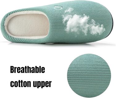 Тапочки зимові Mishansha для дому, чоловічі та жіночі, з меморі-піною, розмір 36-47, блакитні