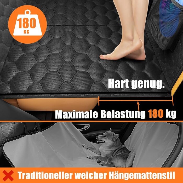 Накидка для собак у машину JOEJOY, захист заднього сидіння, водовідштовхувальна, стійка до подряпин, з кріпленням для безпеки, нова модель