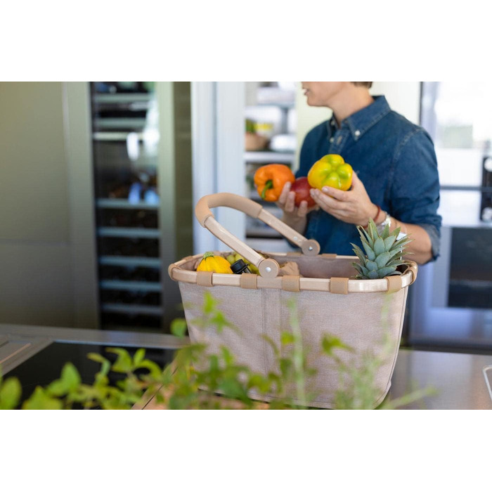 Сумка-шопер Reisenthel CarryBag Twist Coffee – Містка та стильна сумка-шопер з водонепроникним дизайном та зручною внутрішньою кишенею