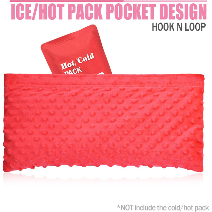 Hysterectomy Lap Belt Pillow, Hysterectomy Recovery, a Must-Have After Surgery, Ice/Heat Pack Abdominal Pillow for Tummy Tuck, C-Section Recovery, Gifts, Minky Dot Red