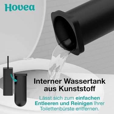 Настінна щітка для унітазу Klobürste Wandmontage чорного кольору: силіконова щітка з металом, без свердління, кріплення на стіну за допомогою наклейки або шурупа, тримач для щітки WC3680