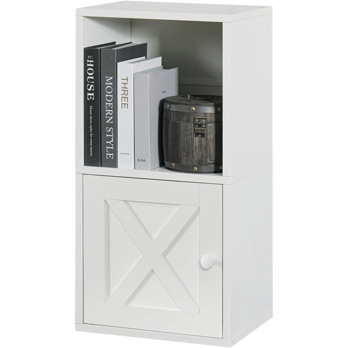 FUSUNBAO Magic DIY Cube Storage Organizer, Stackable Cubes for Home, Books, Clothes, Toys, Modular Storage System, Closet Organizer, Bookshelf, Closet (pure white)