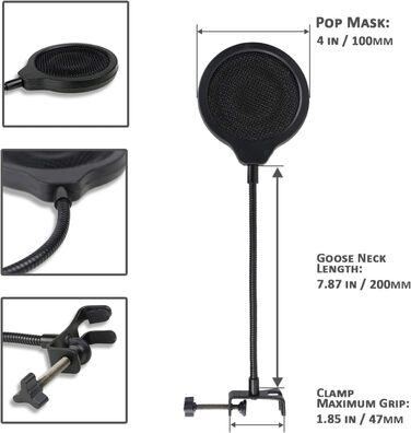Кріплення для мікрофона Blue Snowball iCE: штатив, поп-фільтр та кабель-менеджмент від YOUSHARES