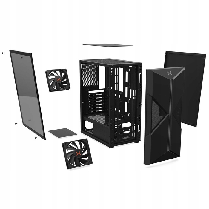 Корпус Krux Astral ARGB Midi Tower, чорний