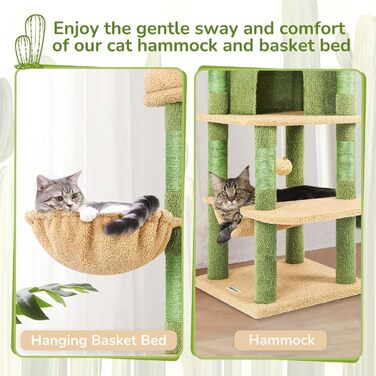 Драбина для котів Globlazer C66, велика, кутова, 167 см, з будиночком, гамаком, кошиком, для 3-4 котів