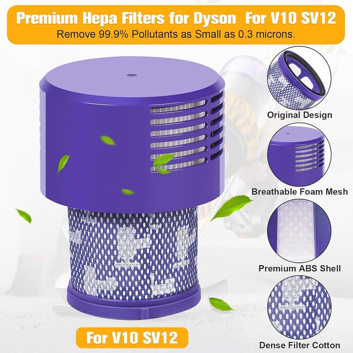 Dyson V11 V15 Dust Bin Filter Replacement Parts - Compatible with SV14, SV17, SV15, SV22, SV28 Vacuum Cleaners