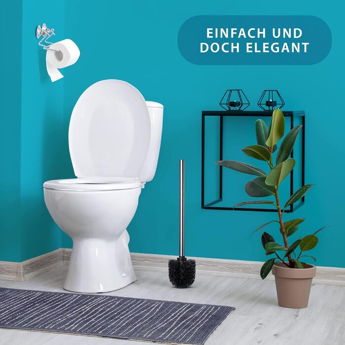 Набір для туалету KLINOO Premium: щітка та ручка з нержавіючої сталі (2 шт.)