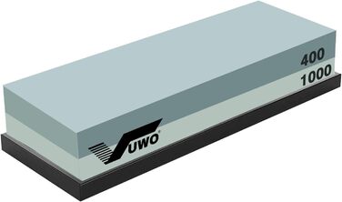 Набір для заточування ножів Vuwo 2-в-1: 400/1000 грінь - заточувальний камінь з силіконовим тримачем