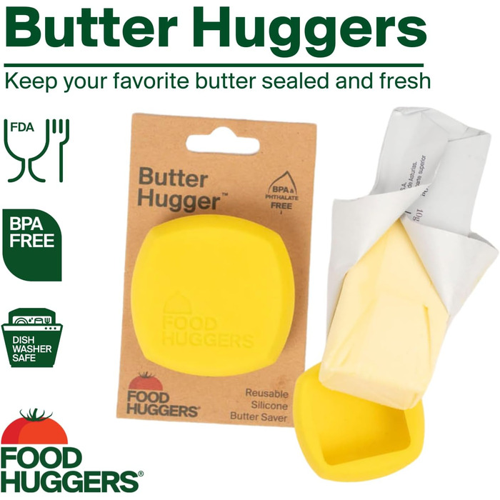 Butter Hugger – Patented Butter Cover – keeps your butter sealed and fresh.