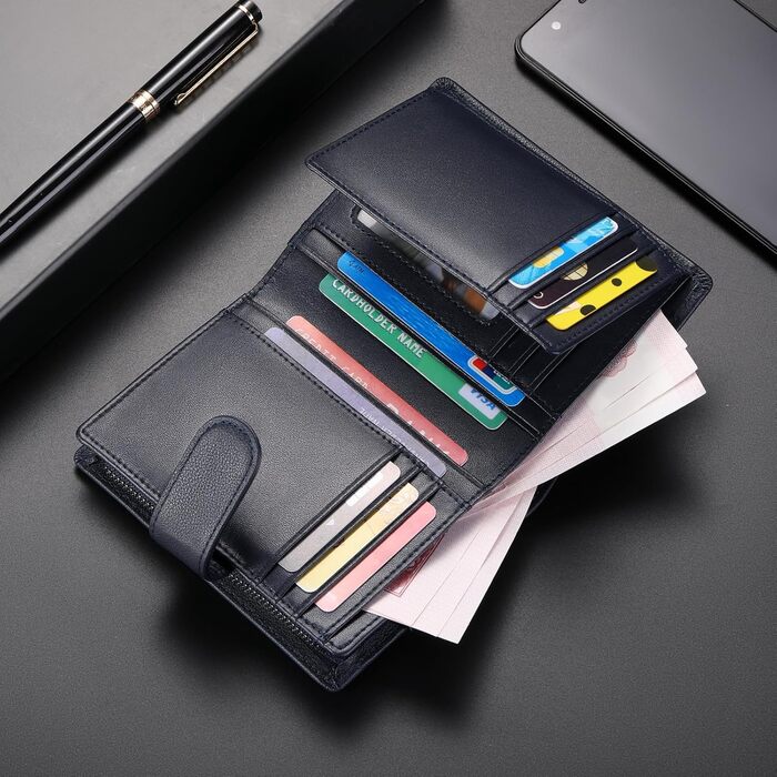 SENDEFN Wallet for Men RFID Protection Men's Wallet Leather Multifunctional Wallets, ID & Card Holders for Men