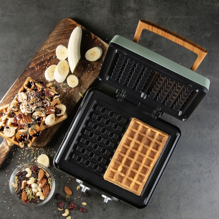 Вафельниця Domo DO9279W, 1520 Вт, зелена