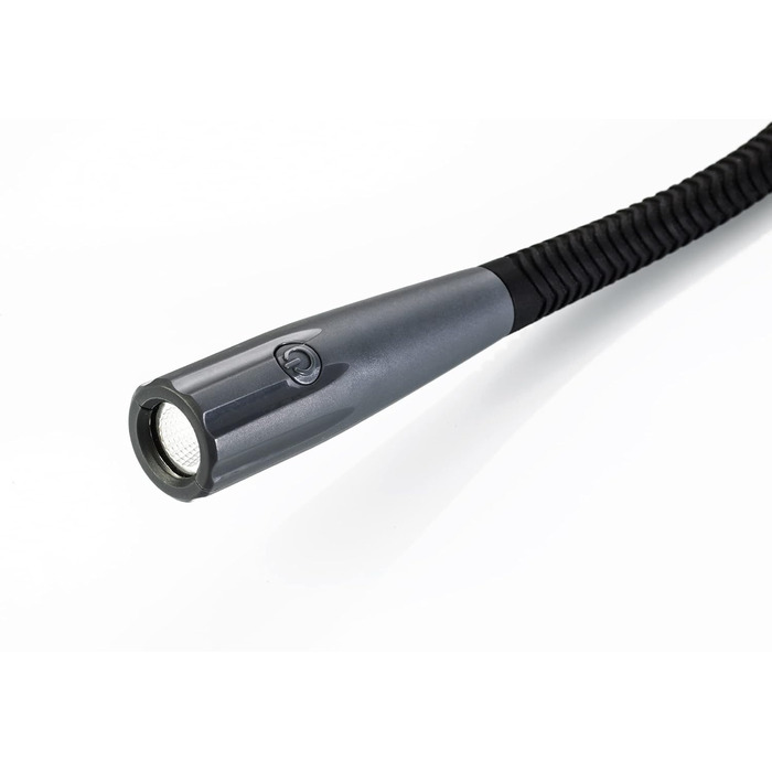 Wedo Looplight 25422101: Мобільна LED-лампа для читання з USB-C, 3 кольори світла, регульована яскравість, чорна