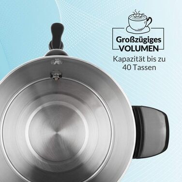 MONZANA® Glühwein Warmer 6.8L with Tap, Drip Tray, Thermostat (30-110°C), Hot Beverage Dispenser, Stainless Steel, Canning Pot, Punch Warmer, Hot Beverage Machine (8.8 L)