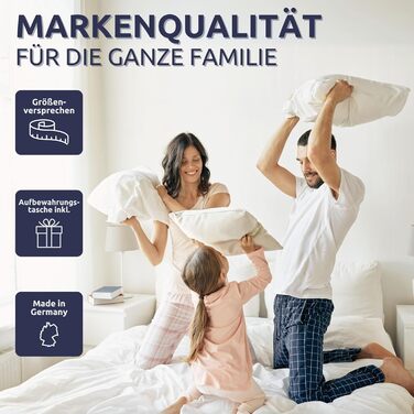 CLEMENS All-Season Duvet Down Duvet 135x200 cm - Box-Quilted Duvet with 100% European Down - 4-Season Duvet Made in Germany, Heat-Regulating All-Season Down Duvet with Öko-Tex Seal All-Year-Round 135 x 200 cm