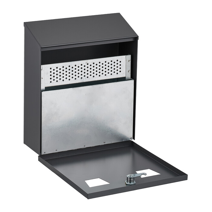 Relaxdays Hand Towel Holder in Anthracite