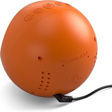 NEWGATE® Digital Centre of the Earth Alarm Clock (Orange with Black LCD Display)