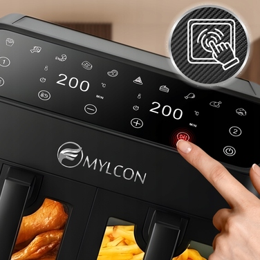Аерофритюрниця MYLCON CRISPYO 8L 2000W з подвійною чашею