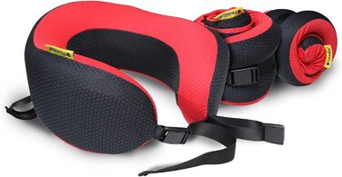 Travel Blue Dreamer Neck Pillow - Memory Foam Travel Pillow for Airplane, Car & Train - Breathable Mesh, Removable Cover, Comfortable Support & Easy Storage