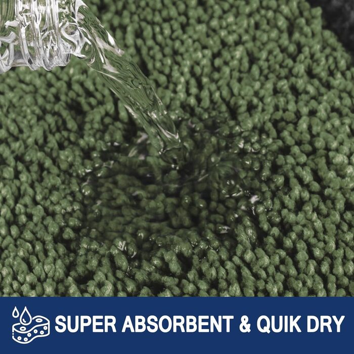 Килимок для підлоги FCSDETAIL 50x80 см, водонепроникний, зносостійкий, для дому, від бруду та вологи, для собак, вхід, зелений