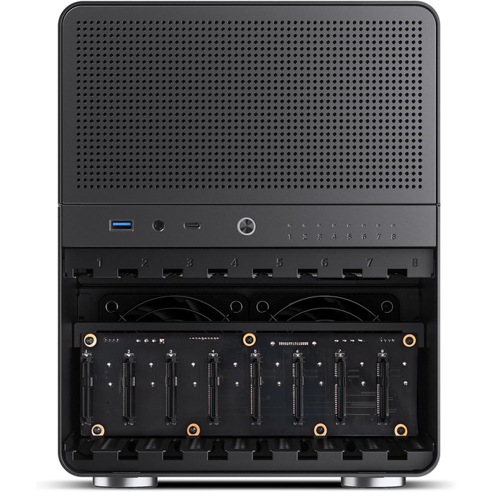 Корпус Jonsbo N3 для NAS: компактний Mini-ITX корпус з алюмінію для 8 HDD 3.5