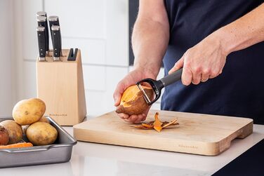 Пресу для часнику KitchenAid Softgrip - сірий колір вугілля (Y Peeler)