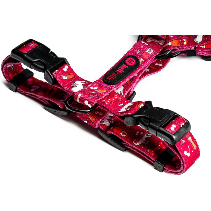 Шлейка для собак середніх порід Champagne Kiss M: регульована, не вбирає вологу, з контролем, легка