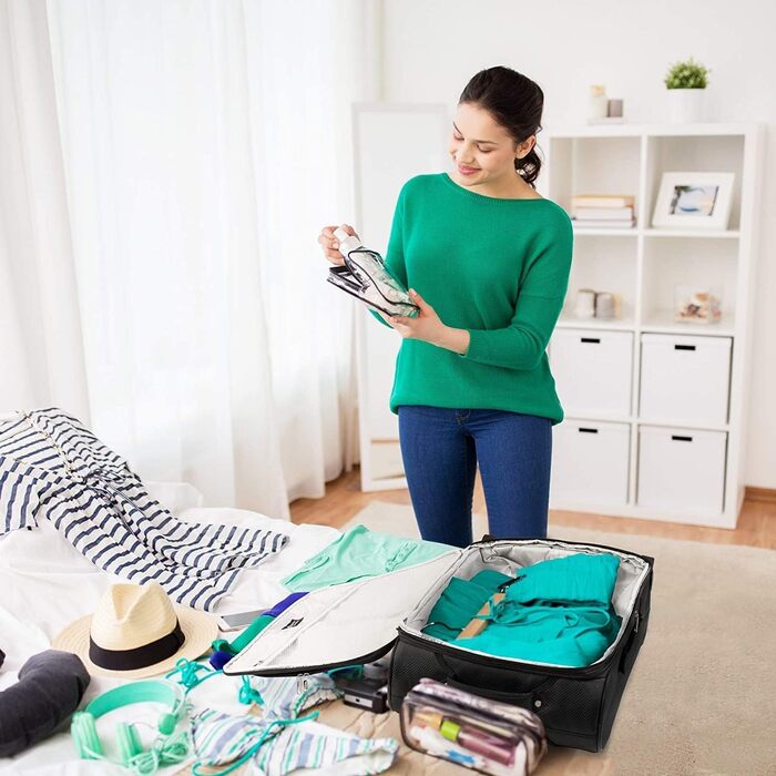 Розширюваний ручний багаж Aerolite 55x40x20/23 см - Сумісний з Lufthansa, Eurowings, Condor, SunExpress, TUI та іншими авіакомпаніями