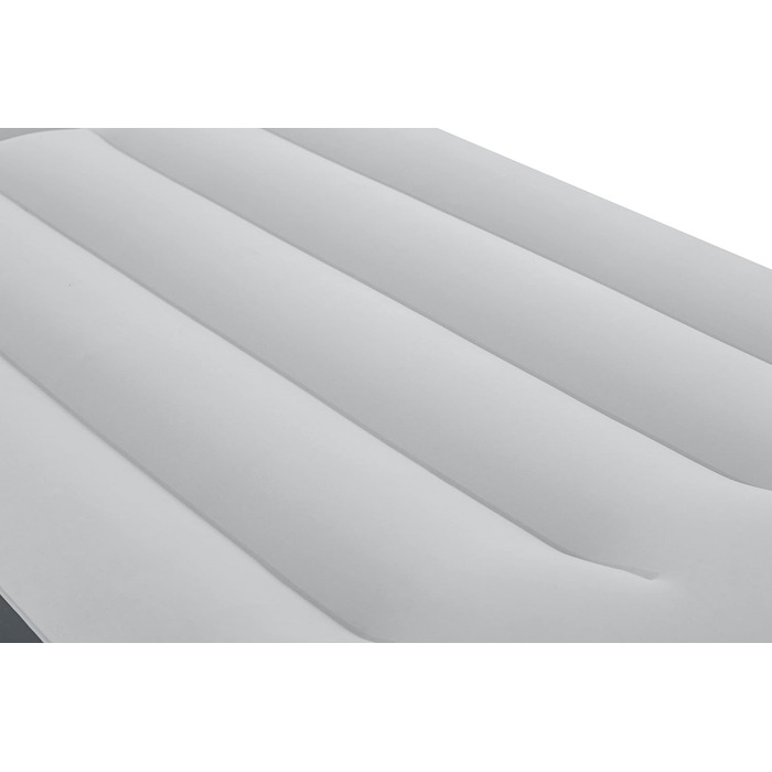 Надувний матрац Novaluxe з вбудованим електронасосом та подушкою, сірий 191x97x38 см