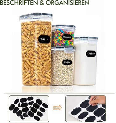 Набір контейнерів для зберігання Theo&Cleo (24 шт.) з кришкою, BPA-free, для кухні