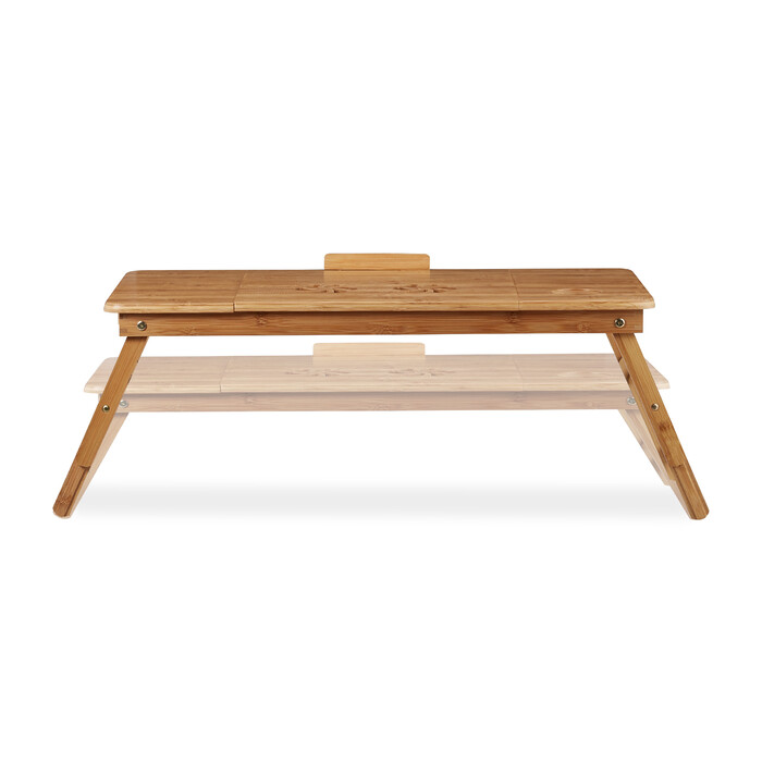 Relaxdays Bamboo Laptop Table XL