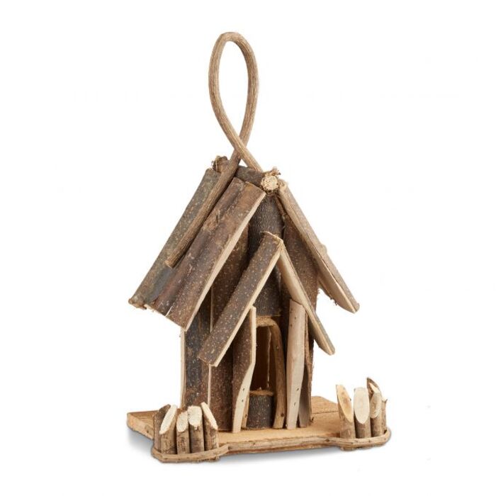 Relaxdays Decorative Birdhouse with Hanging Hook