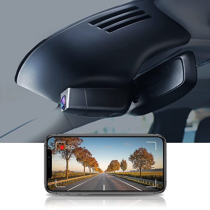 Відеореєстратор FITCAMX для Volvo XC60 S90 V90 (2022-2026) 4K WiFi, подвійний, 128GB, Plug & Play