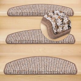 Ступінчасті килимки Kettelservice-Metzker Gera (світло-коричневі, 15 шт.) - для сходів