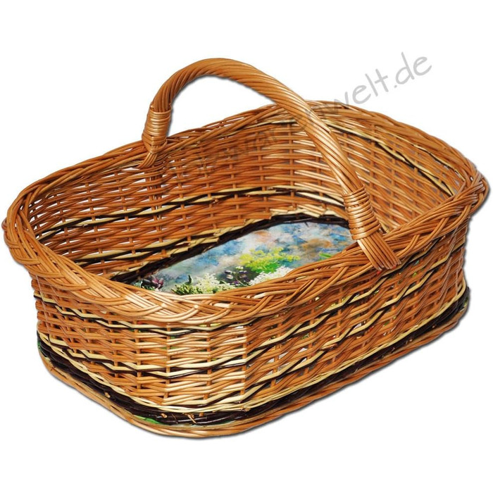 Handmade Willow Tray with Handle – Tray Basket, Basket Tray, Willow Serving Tray – Stable and Sustainable KW