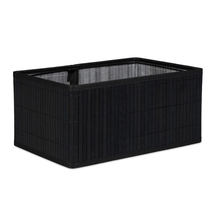 Relaxdays Bamboo Storage Baskets - 6 Piece Set