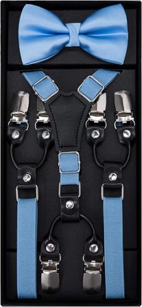 Набір аксесуарів для чоловіків DiBanGu: краватка, хустинка, нагрудна хустинка, краваткова булавка (синій)