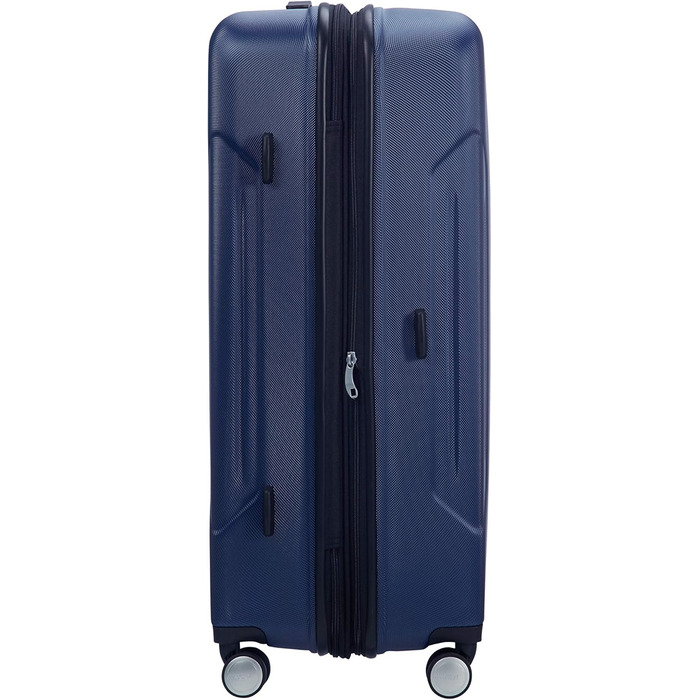 Велика розширювана валіза American Tourister Tracklite Spinner 120 л, темно-синя, 78 см