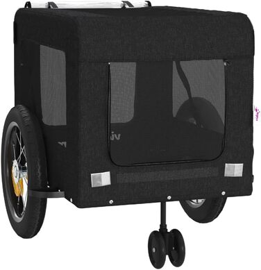 Фургон для велосипеда, переноска для собак, чорний (120 x 54.5 x 53 см)