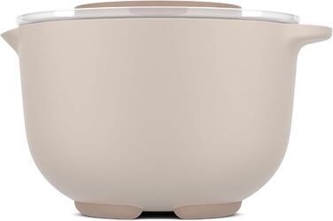 Миска з кришкою Mepal Chef it 3000 мл, антиковзке дно, для мікрохвильової печі та посудомийки, термостійка до 110°C, крейдяний колір